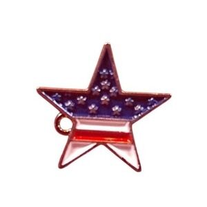 Red White And Blue American Flag Star Enamel Lapel Pin‎